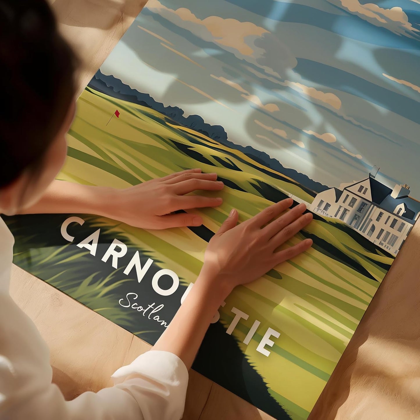 Golf Course Premium Giclee Fine Art Prints - Augusta, Pebble Beach, Pinehurst, Golf Course Posters, Golf Wall Art, Aesthetic Poster for Home Office Decor, Ready to Frame