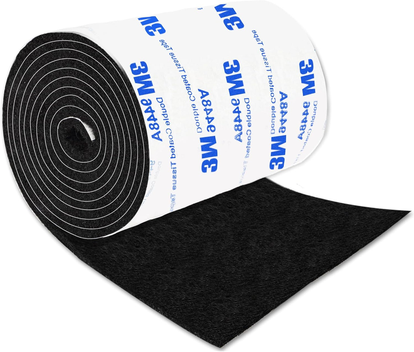 Felt Furniture Pads, Felt Pads for Furniture, 5"x 40" Black Cuttable