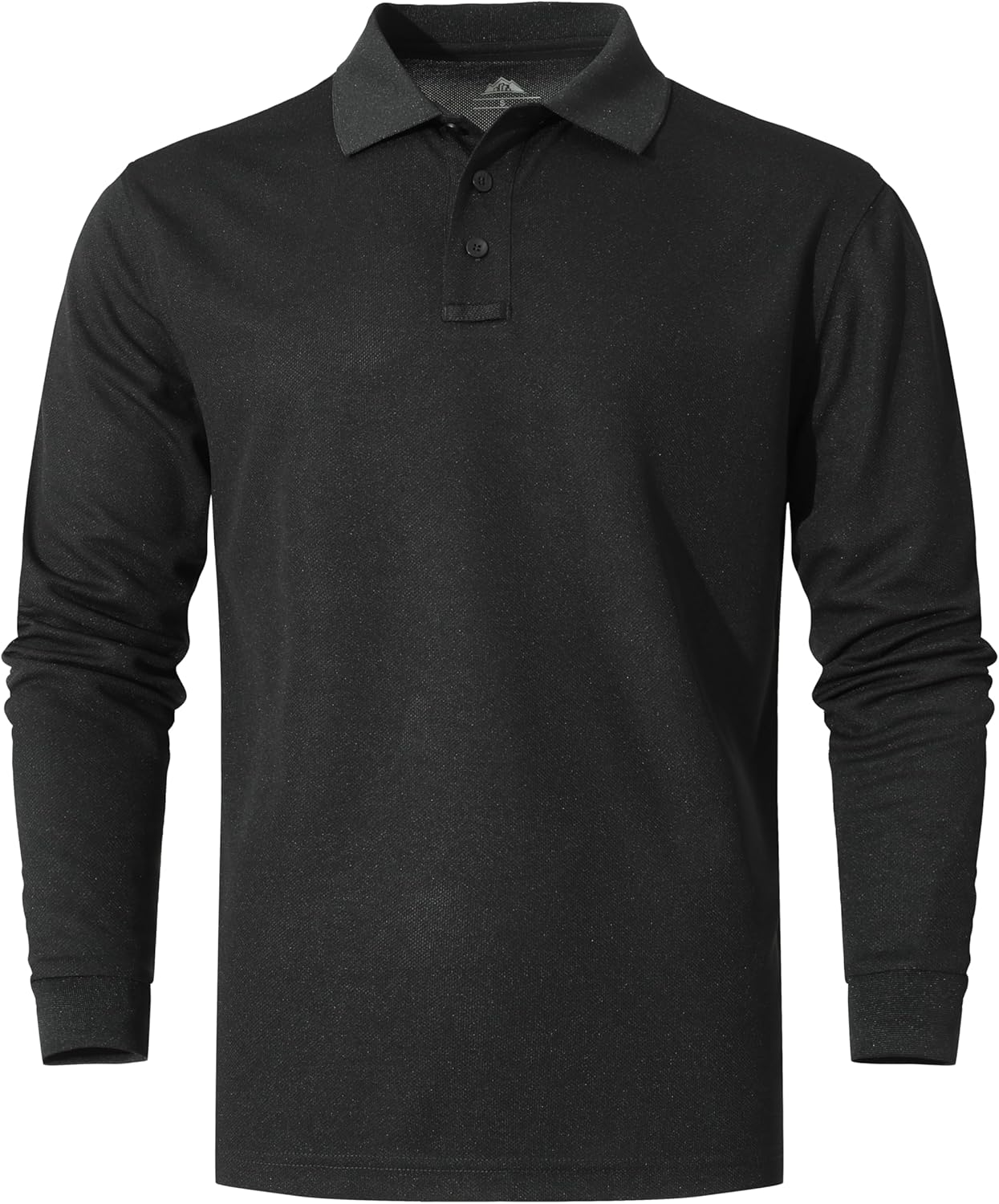 Men's Long Sleeve Polo Shirt Quick-Dry Performance Tactical Golf Shirts Regular-fit Jersey Tennis Shirt