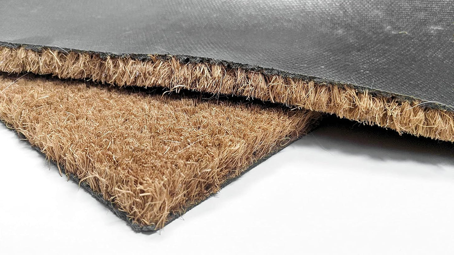 MRC Wood Products Personalized Split Monogram 16" x 24" Custom Doormat Door Mat for Front Door (16" x 24")