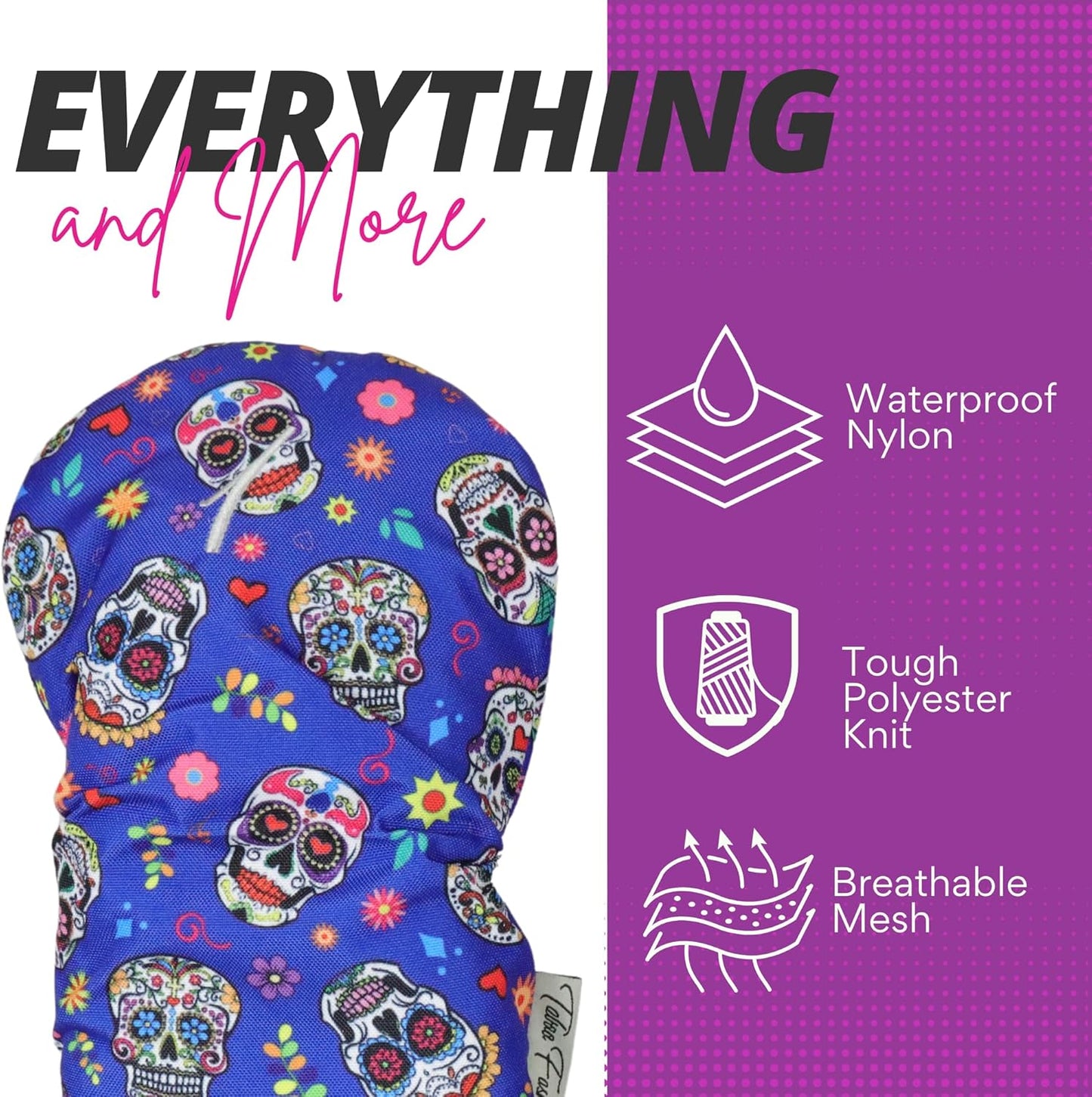 Taboo Fashions Resort Collection Golf Club Covers for Women - Numbered Golf Headcovers Set for Driver, Fairway and Hybrid Clubs - Weather Resistant, Pack of 4