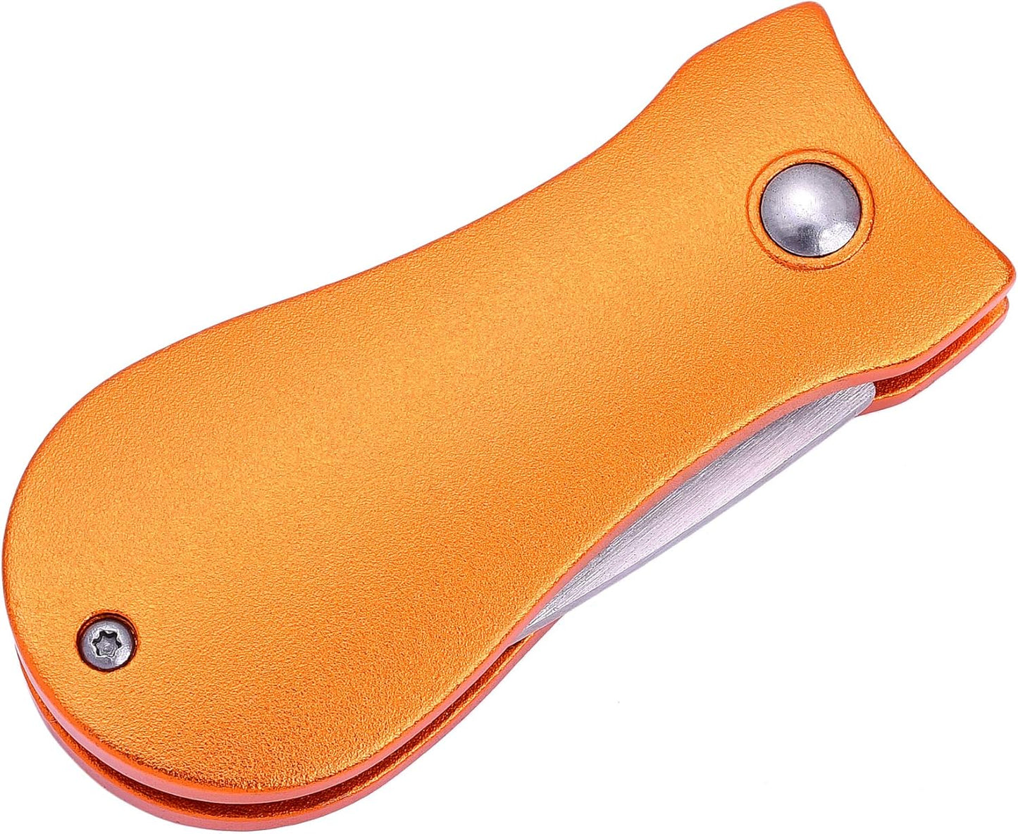 Mile High Life Golf Divot Repair Tool, All Metal Foldable Divot Tool with Pop-up Button & Magnetic Ball Marker