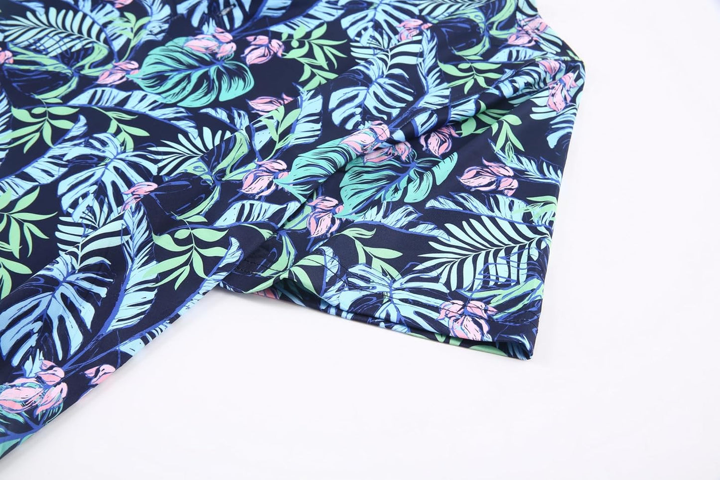 Alex Vando Mens Hawaiian Golf Shirt Moisture Wicking Digital Print Golf Shirts for Men