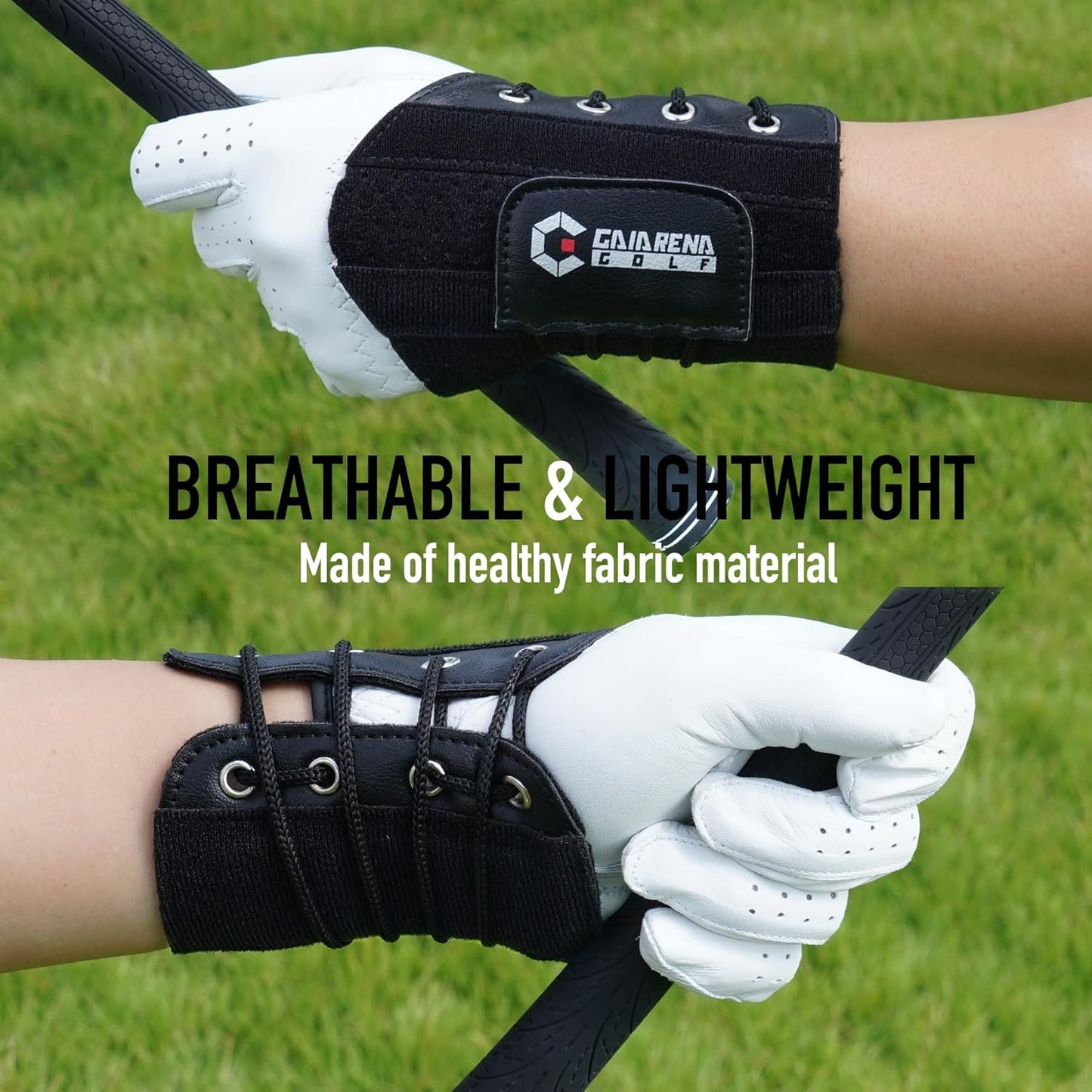 GAIARENA Golf Wrist Brace Wrist Hinge Swing Aid, Efficient Golf Swing Training Equipment to Correct Wrist’s Angle & Develop Muscle Memory for Beginner Golfers