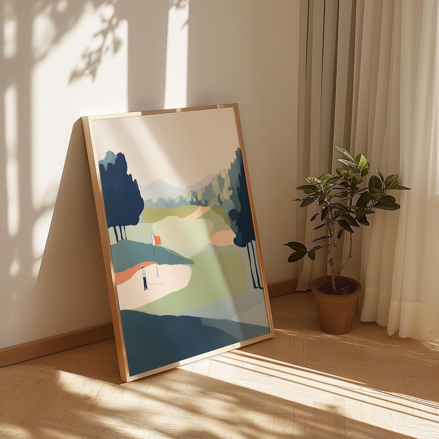 Golf Impressionist Art Print Posters - Premium Giclee Fine Art Prints - Sporty and Sophisticated Home Decor Posters, Golfer Art Prints for Home and Office Decor - Vintage Aesthetic, Ready to Frame