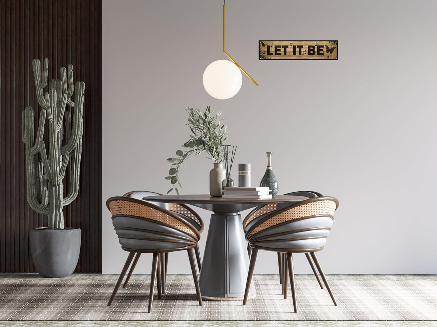 AWISZZZ Let It Be The Music Butterfly Metal Tin Sign Wall Decor Retro Whisper Words of Wisdom Butterflies Art Signs for Home Decor Gifts 16x4 in