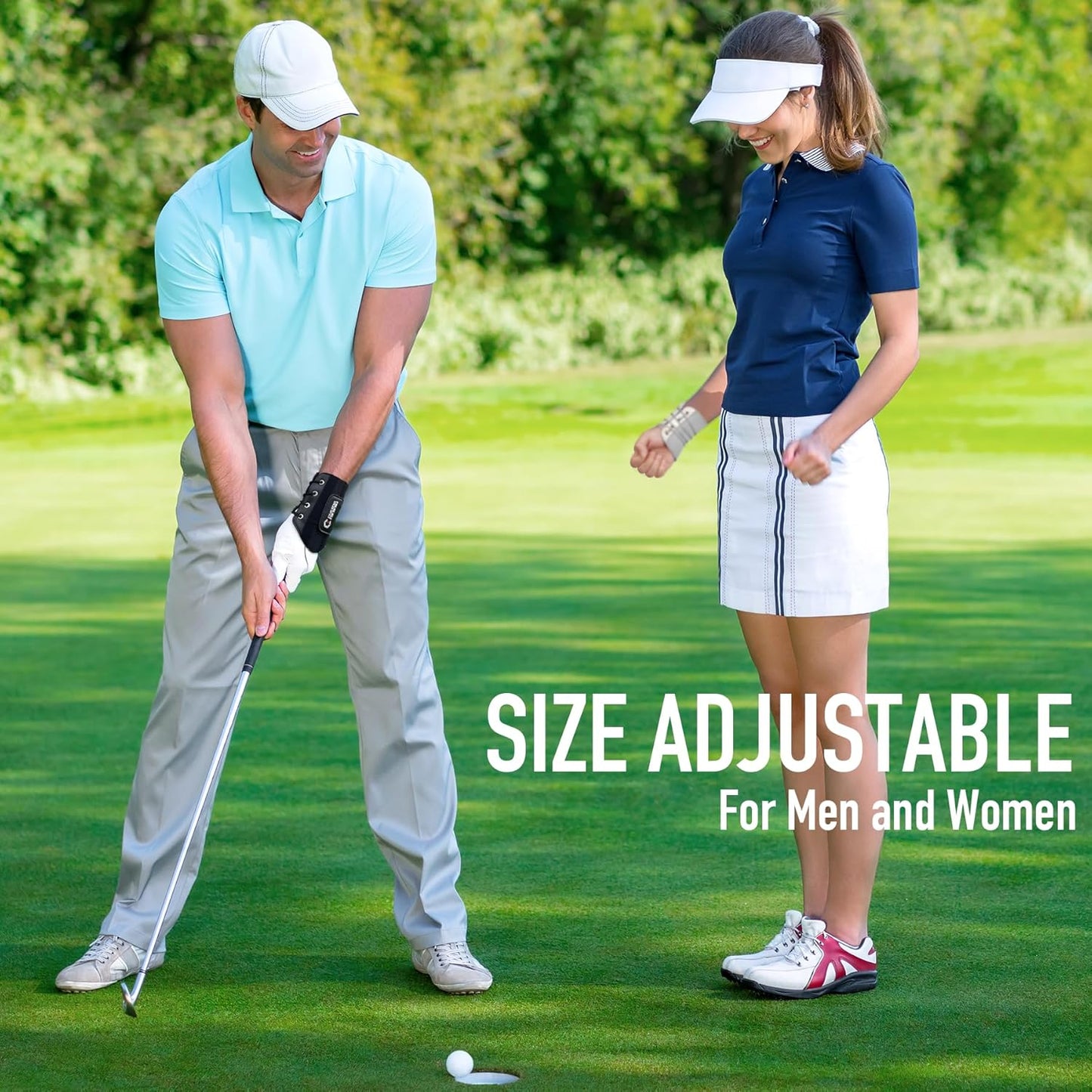 GAIARENA Golf Wrist Brace Wrist Hinge Swing Aid, Efficient Golf Swing Training Equipment to Correct Wrist’s Angle & Develop Muscle Memory for Beginner Golfers