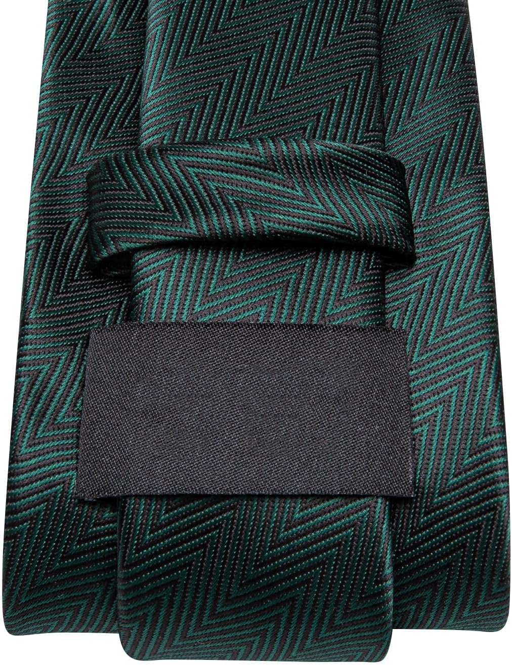 Dubulle Mens Paisley Striped Tie WOVEN Necktie for Men and Handkerchief Cufflinks Set Wedding Formal Business