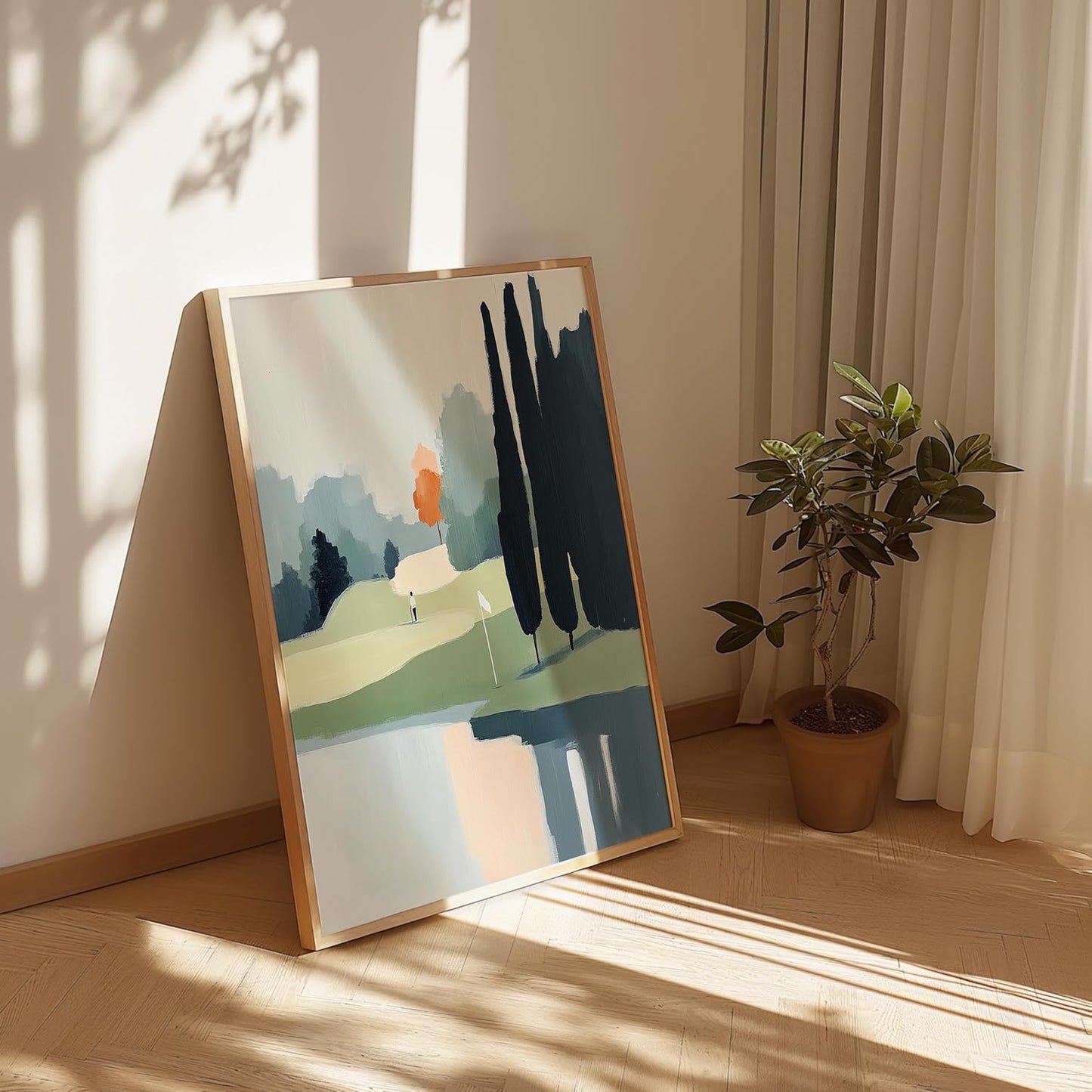 Golf Impressionist Art Print Posters - Premium Giclee Fine Art Prints - Sporty and Sophisticated Home Decor Posters, Golfer Art Prints for Home and Office Decor - Vintage Aesthetic, Ready to Frame