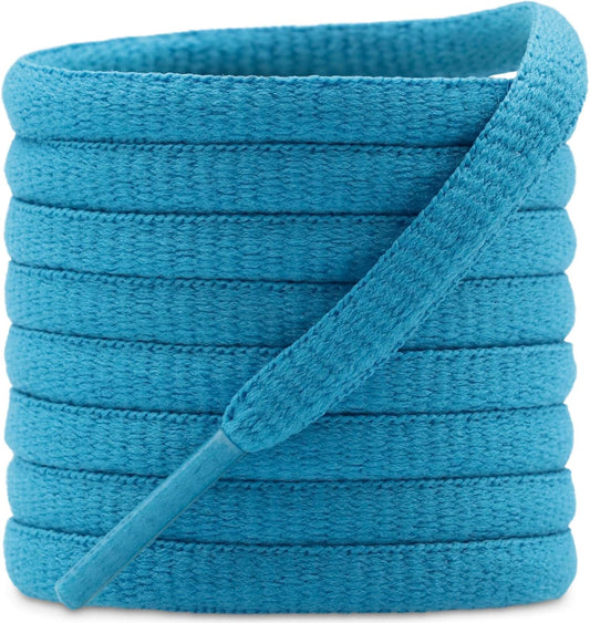 DELELE 2Pair Oval Shoes laces 42 Colors Half Round 1/4" Athletic ShoeLaces for Sport/Running Shoes Shoe Strings