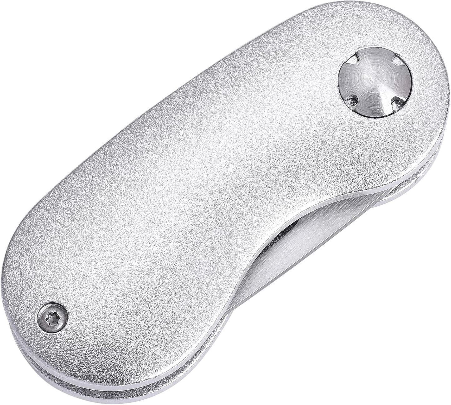 Mile High Life Golf Divot Repair Tool, All Metal Foldable Divot Tool with Pop-up Button & Magnetic Ball Marker