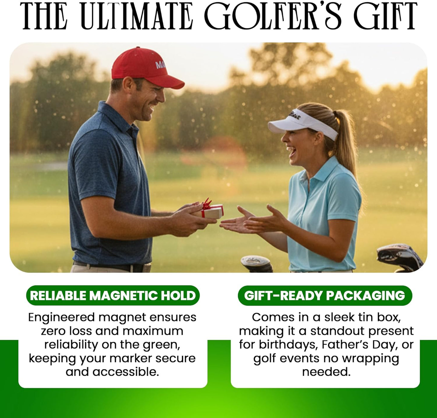 K9King Funny Golf Ball Marker with Magnetic Hat Clip – Unique Durable Enamel Ball Marker – Enhanced Golfing Fun Waterproof Scratch Free Golf Accessories and Gifts for Golfers