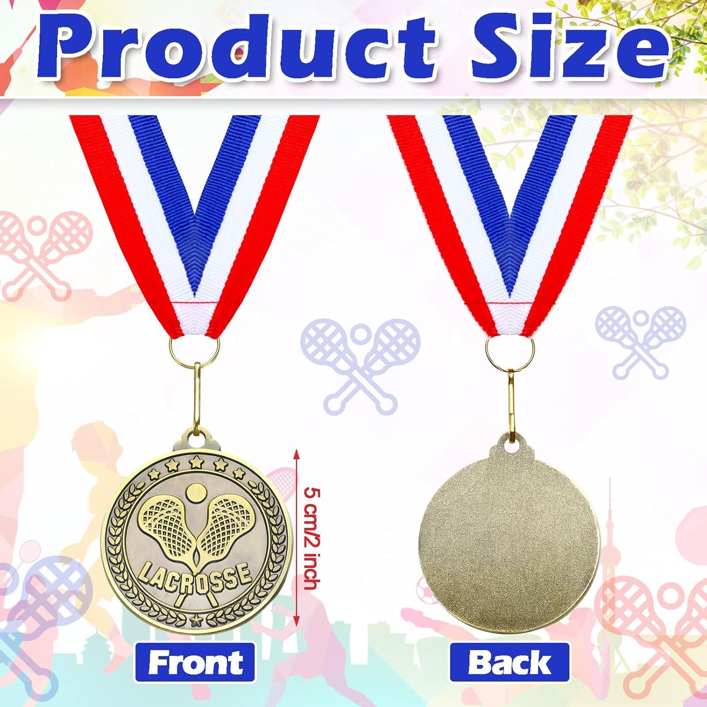 Remuuly 30 Pcs Gold Medals Bulk 2'' Basketball Soccer Baseball Volleyball Football Lacrosse Kickball Cheer Bowling Trophy Medals for Awards for Sports Participation Winner Gift