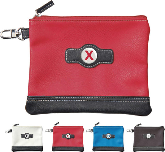 Golf Pouch | Personalized Initial Monogram Letters (A-Z) Zipper Valuables Pouch