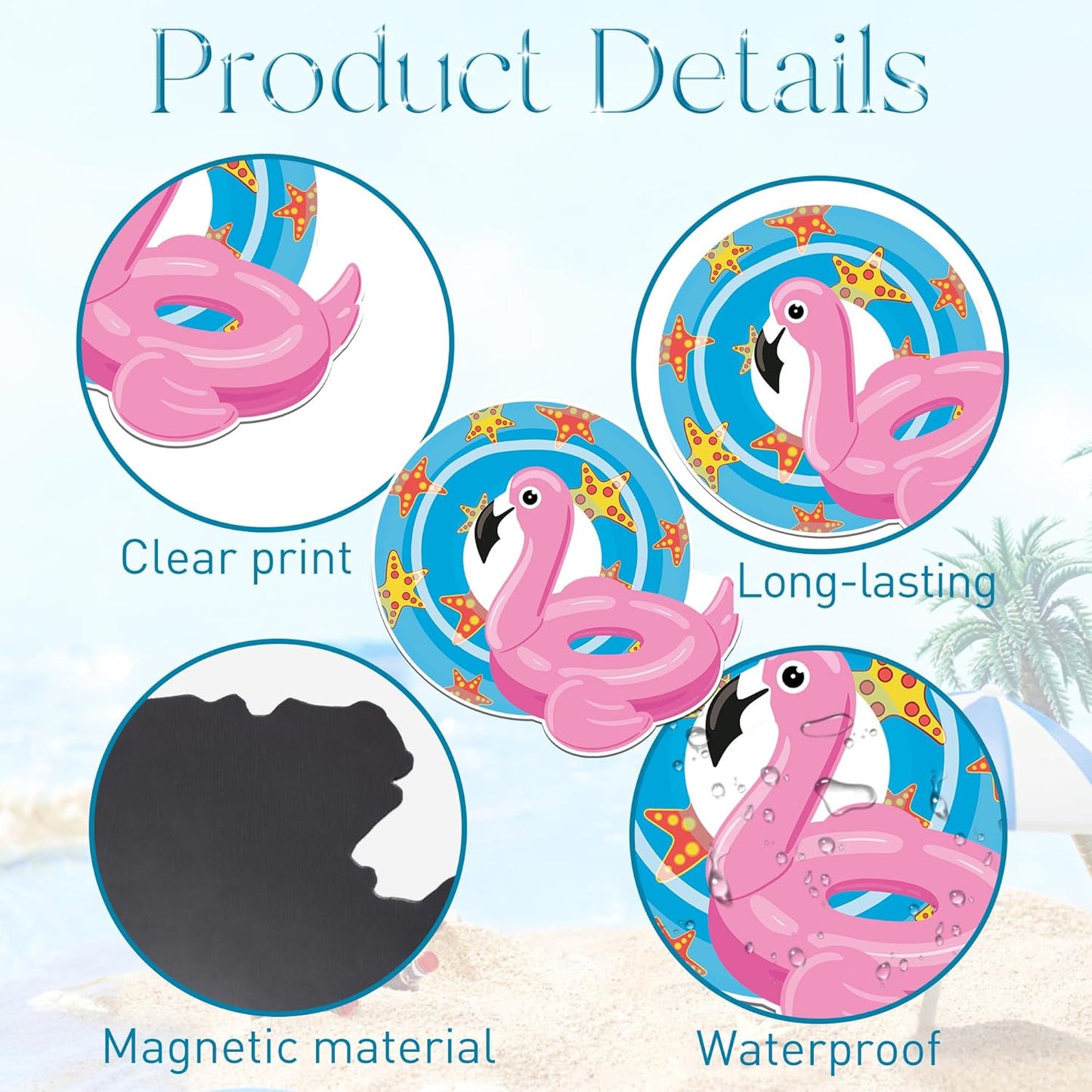 Cruise Door Decorations Magnetic, 16 Pcs Tropical Vacation Hawaii Beach Gnome Funny Cruise Magnets, Customizable Magnetic Ship Cabin Door Signs Fridge Decor, with 3 Pcs Pens