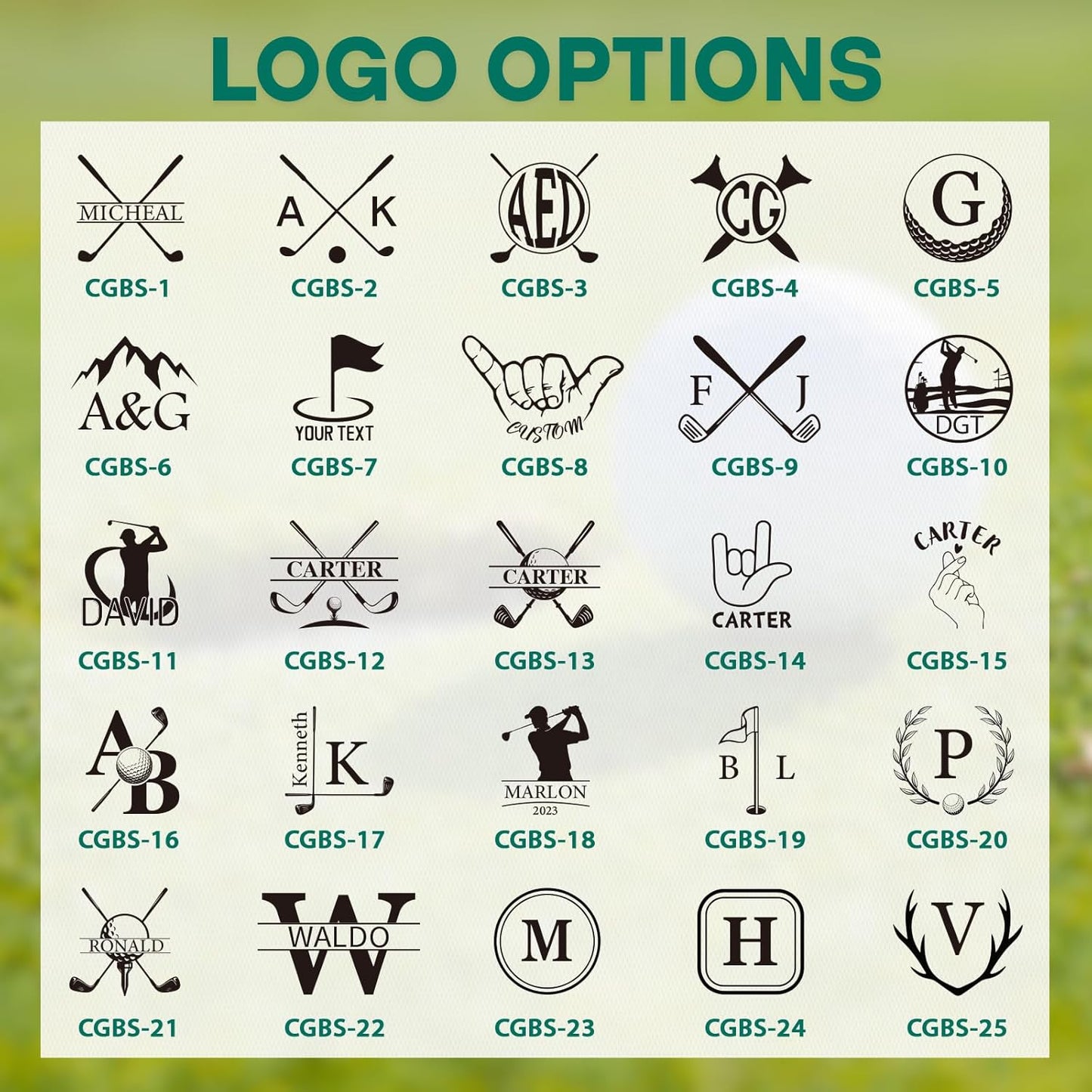 Custom Golf Ball Stamp - Personalized Golf Ball Markers with Ink, Waterproof Golf Stamper Mark, Customize Your Own Logo on Golf Balls, Golf Accessories Customized Gifts for Father Men Golfers