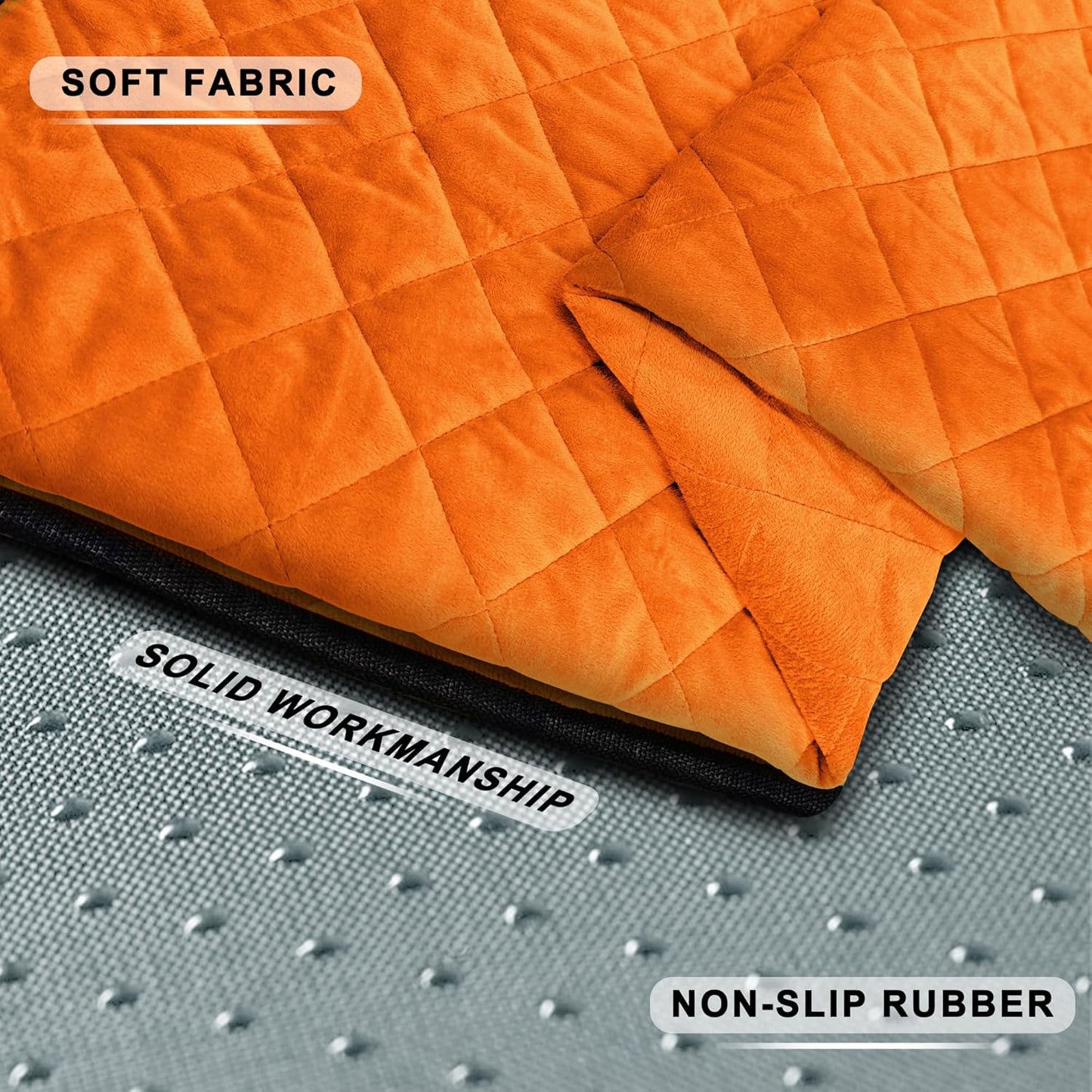 YOKYHOM Golf Cart Seat Covers, Golf Cart Seat Towel Blanket, Short Plush Surface, Soft and Comfortable, Suits EZGO, Yamaha, Club Car and Other 2-Seat Golf Carts, 51"x 30.5", Orange