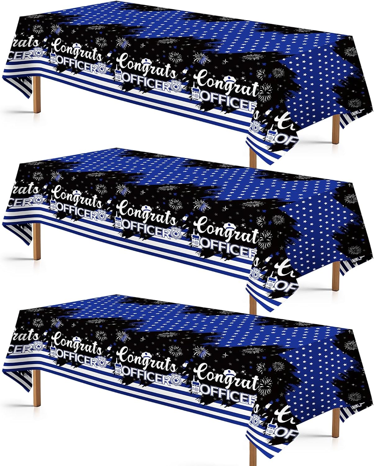 Grencian Police Blue Tablecloth