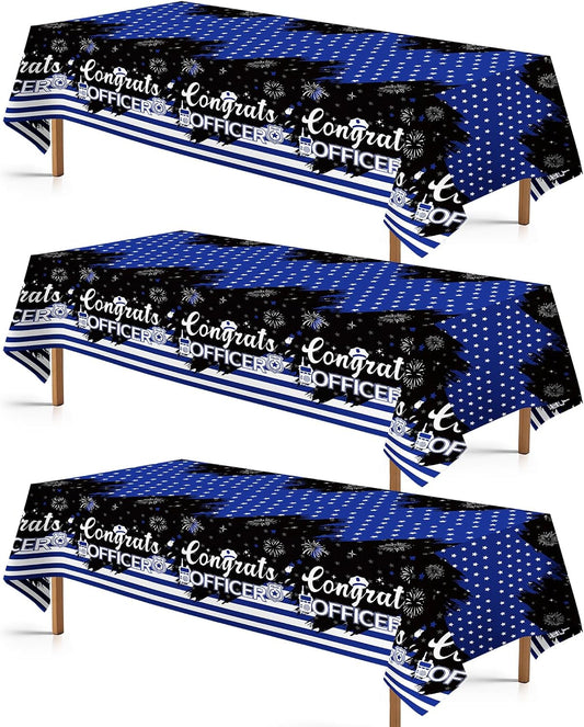 Grencian Police Blue Tablecloth