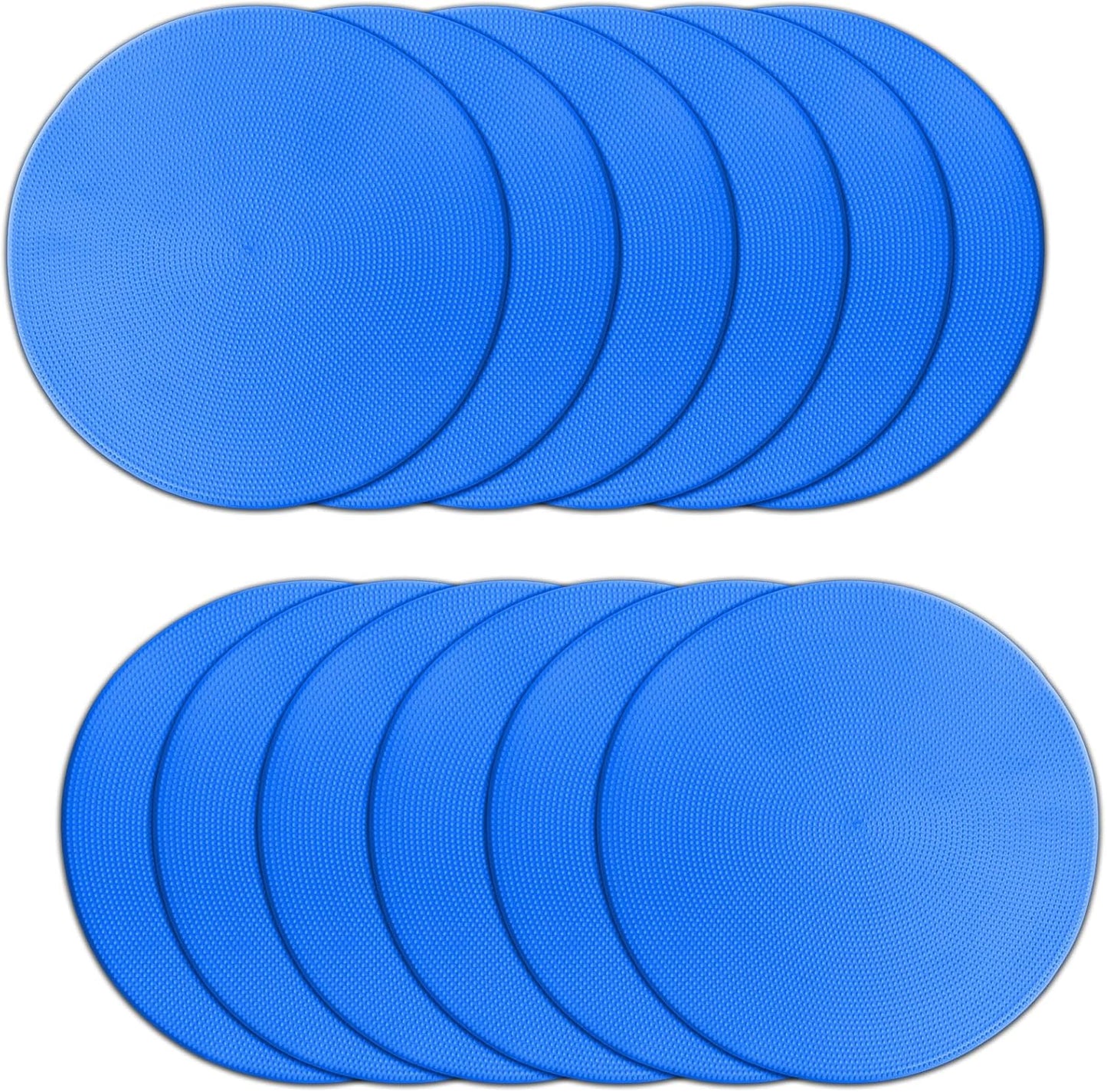 Poly Spot Markers 9 inch Non-Slip Rubber Agility Training Markers Floor Dots Flat Field Cones for Football, Soccer, Basketball, School Exercise Drills, Dance Practice