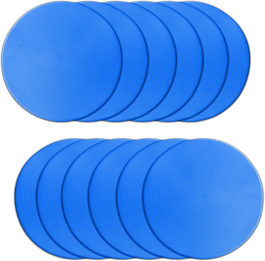 Poly Spot Markers 9 inch Non-Slip Rubber Agility Training Markers Floor Dots Flat Field Cones for Football, Soccer, Basketball, School Exercise Drills, Dance Practice