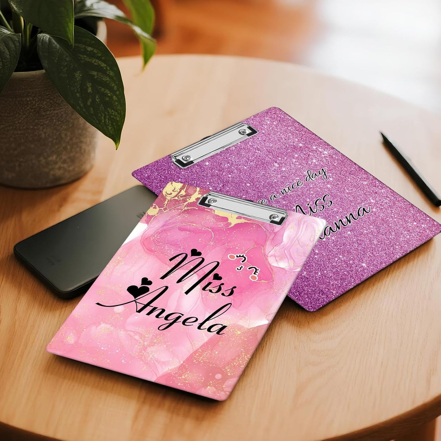 Custom Teacher Clipboard Personalzied Acrylic Clipboard with Name Custom Teacher Appreciation Clipboards Gifts for Women Men