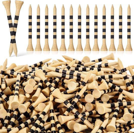 Mudder 600 Pack Golf Tees Bulk Wooden Golf Tees Wood for Men Balls Accessories