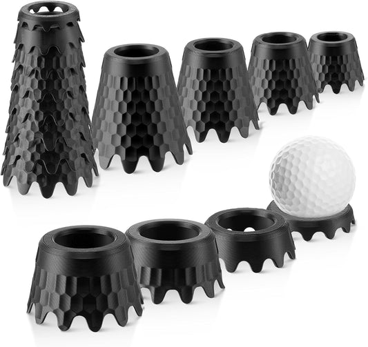 8 Pack ‌Simulator Golf Tees, TPU Unbreakable Material, Height from 1/4" to 2", Suitable for Indoor, Outdoor, Winter, Golf Mats, Turf and Driving Range