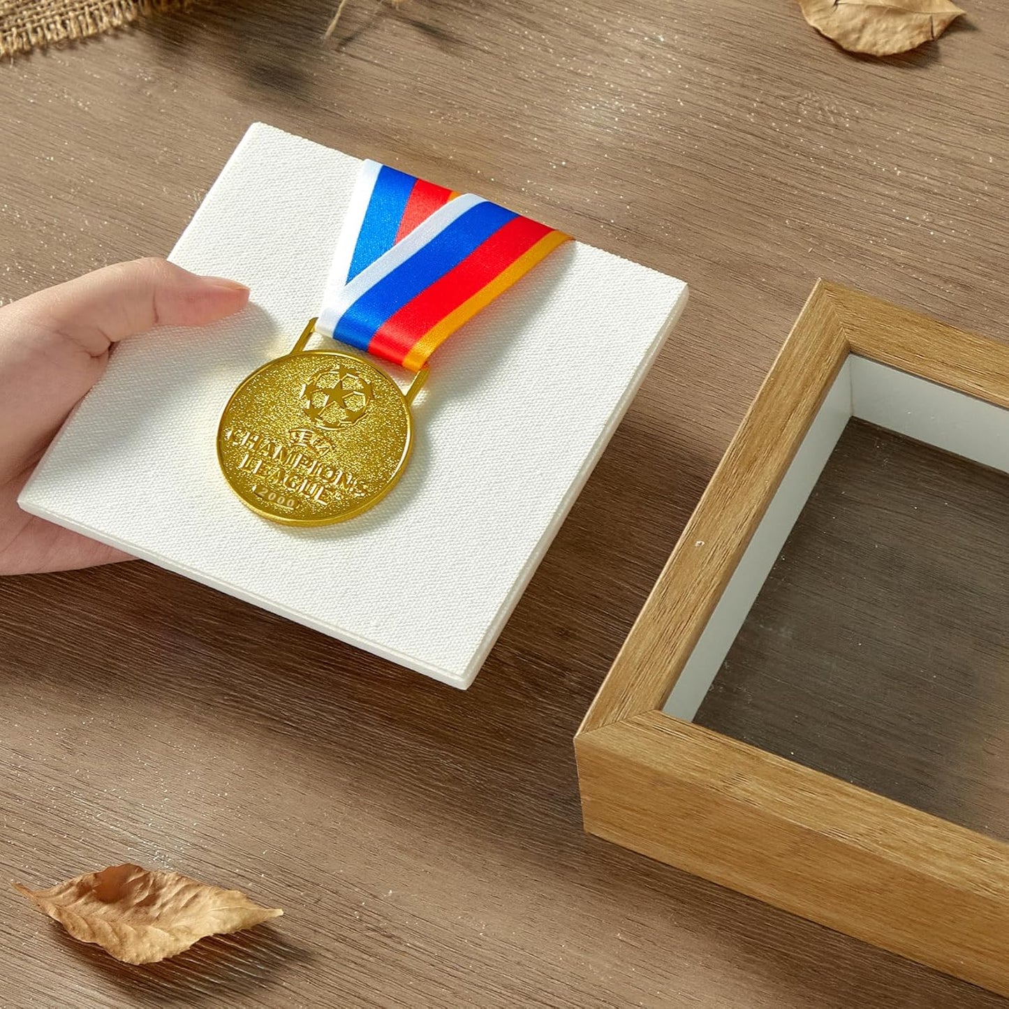 5x5 Mini Shadow Box Display Case Picture Frame with Soft Linen Back,Small Deep Black Shadow Box 5x5 for Flowers Medal Display Case Jersey pet Graduation Memorabilia Baby Ltems Crafts Photos