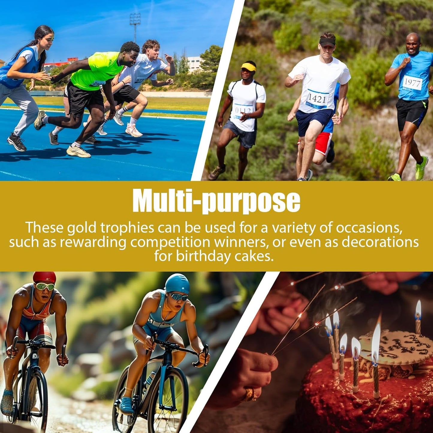 Mini Trophy, Gold Award Cup Plastic Tiny Small Trophy Cups for Sports Tournaments and Parties Winning Prizes