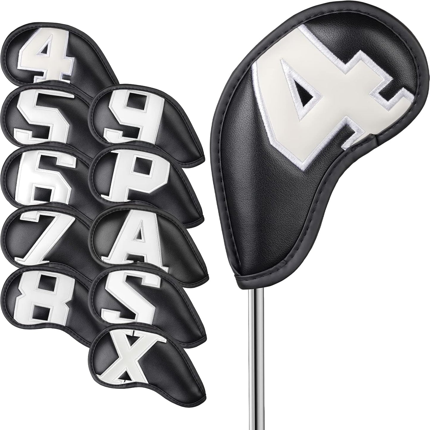 Craftsman Golf Magnetic Iron Headcovers Protective Cover with Large No. Available for Customize Name