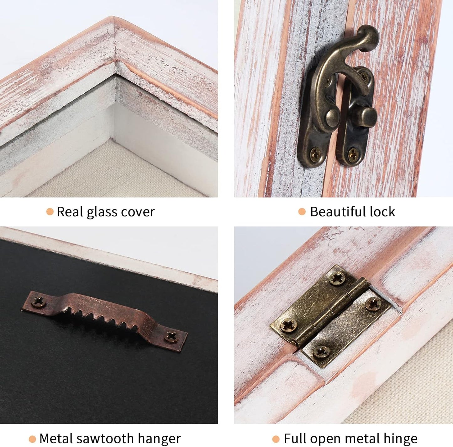 TJ.MOREE Flowers Shadow Box Display Case 12 x 12 Shadow Box Frame with Glass Window Door Farmhouse Picture Frame Wedding Bouquet Memorabilia Photos Memory Box for Keepsakes - White Pink