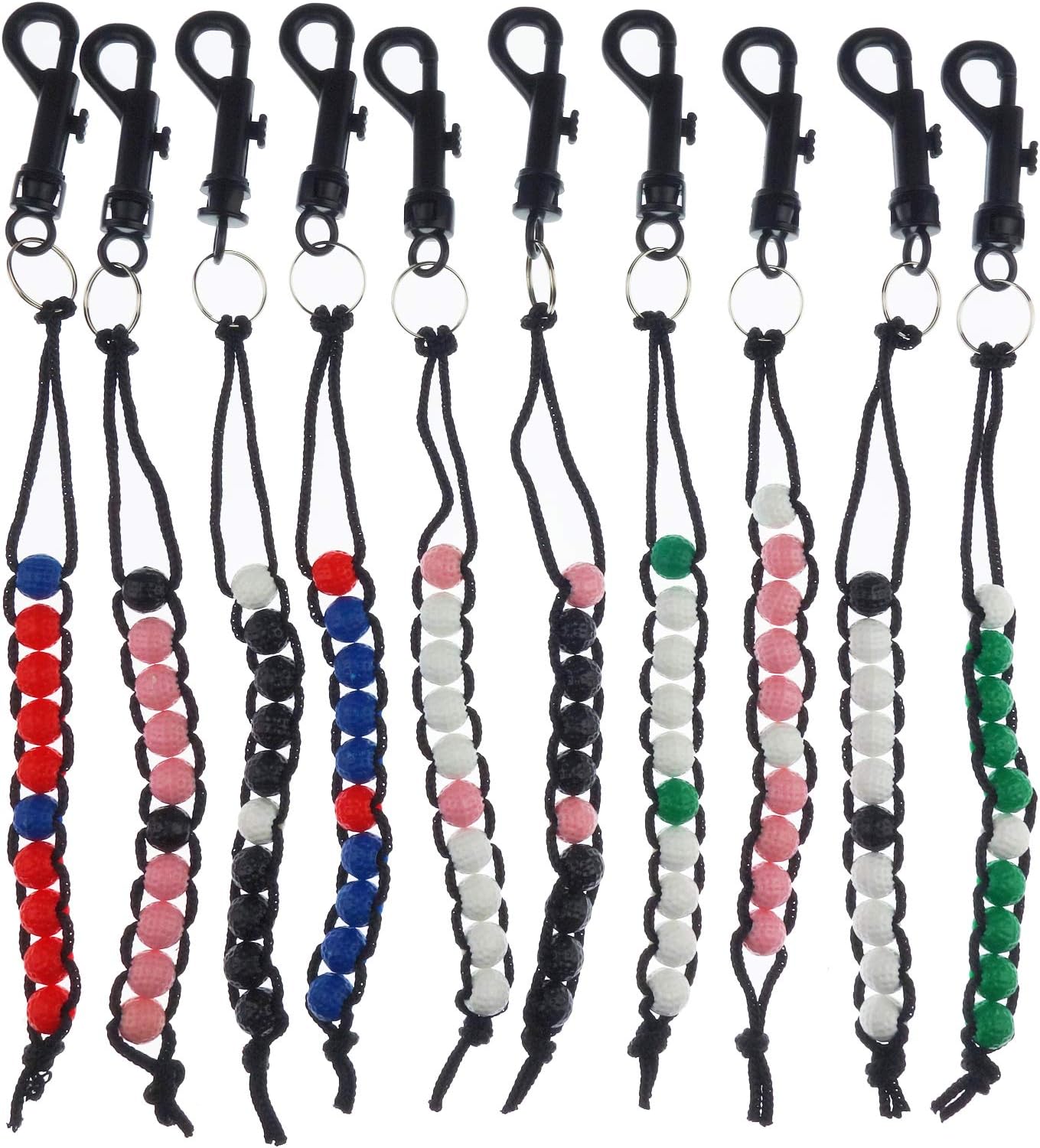 10 Pack Golf Beads Count Stroke Score Counter