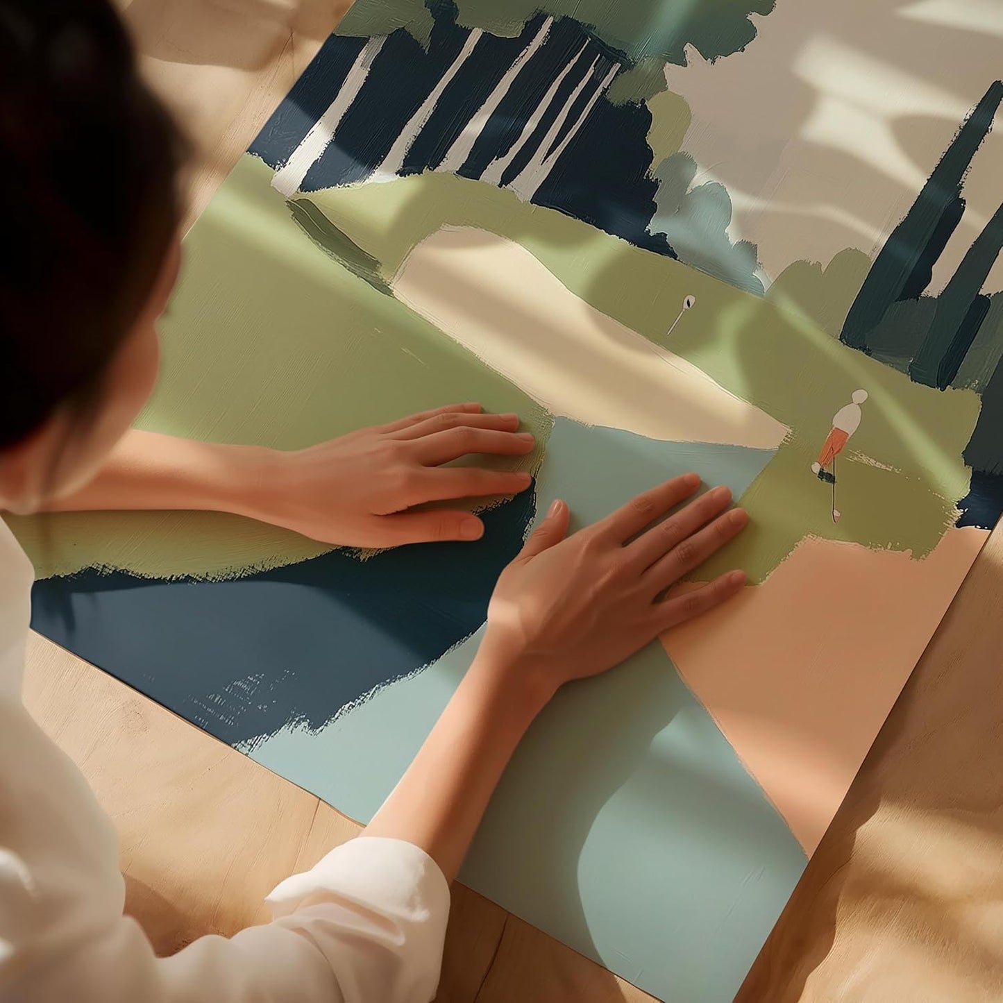 Golf Impressionist Art Print Posters - Premium Giclee Fine Art Prints - Sporty and Sophisticated Home Decor Posters, Golfer Art Prints for Home and Office Decor - Vintage Aesthetic, Ready to Frame