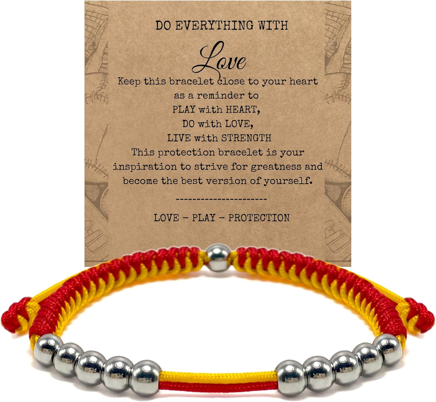 LAMIBEE Golf Stainless Steel 10 Bead Score Counter Bracelet, Golf Stroke Count Bracelet, Resizable Easy to Adjust Golf Round Scoring Tracker, Durable Stylish Golf Accessory