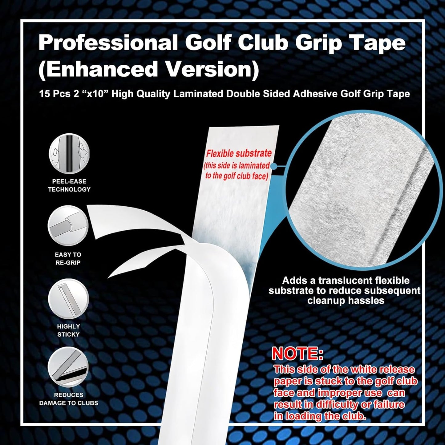 Premium Hybrid Golf Grips (13 Pack) - High Traction Rubber Golf Club Grips with Enhanced Feedback | Includes 13 Grips + 15 Tapes + 1 Rubber Vice | All-in-One Replacement Grip Kit for Golf Clubs