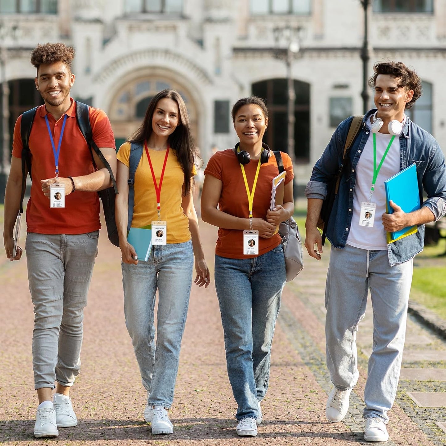 30 Pcs Breakaway Lanyard for Id Badges Lanyards Break Away Safety Lanyard Teacher Volunteer Student Team Lanyards for Keys (5 Colors)