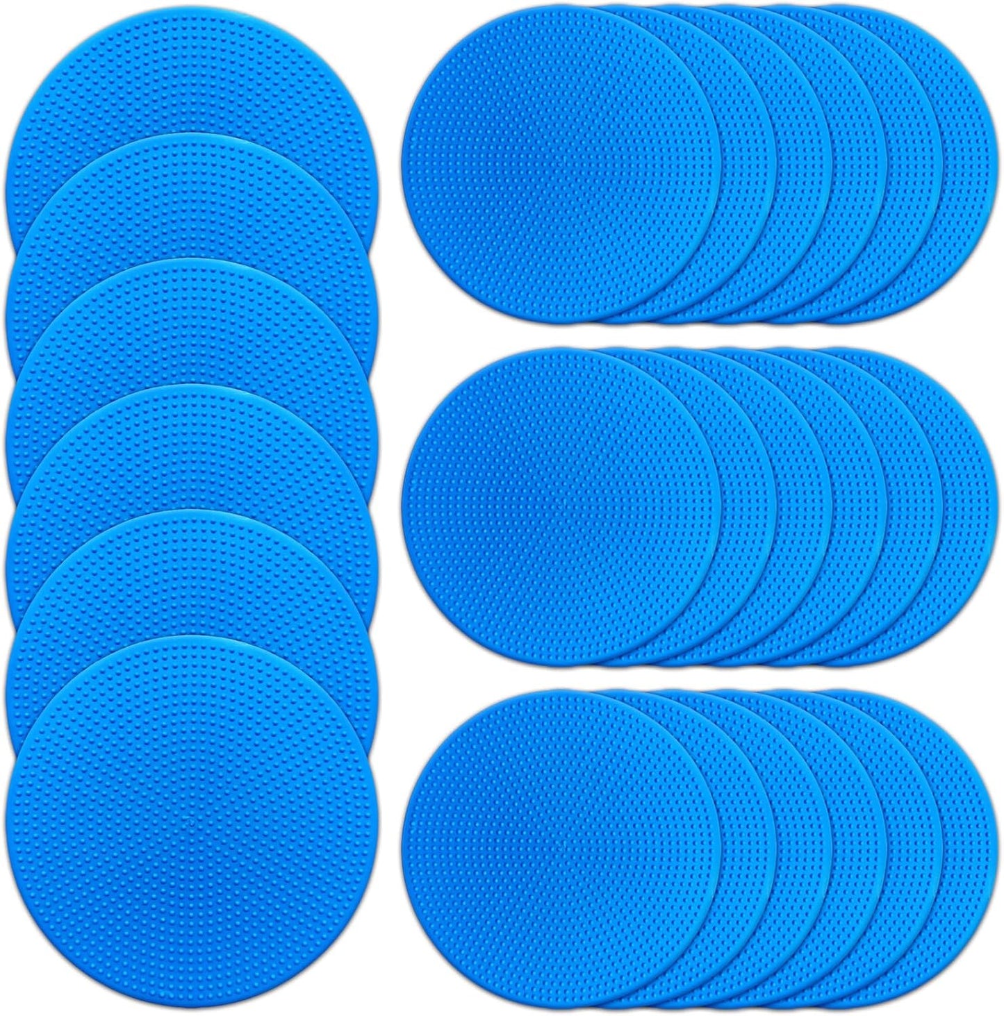 Poly Spot Markers 9 inch Non-Slip Rubber Agility Training Markers Floor Dots Flat Field Cones for Football, Soccer, Basketball, School Exercise Drills, Dance Practice