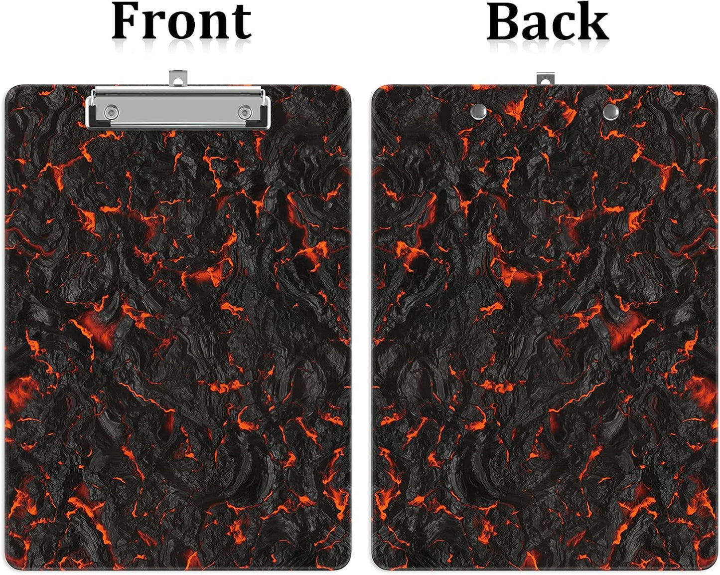 Plastic A4 Clipboards, Cute Clip Board Stardard Letter Size 9 x 12.5 in, Office Decorative for Students Women Men and Kids, Magma