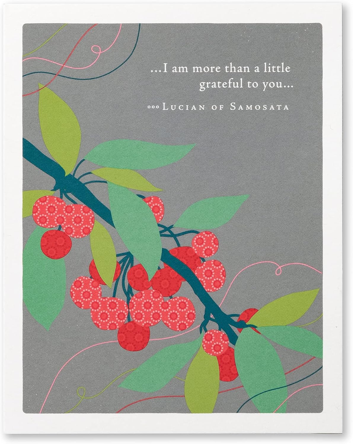 Compendium Positively Green 4-Pack of Thank You Cards – Blooms (Four Different Designs, One Card Each, with Envelopes)