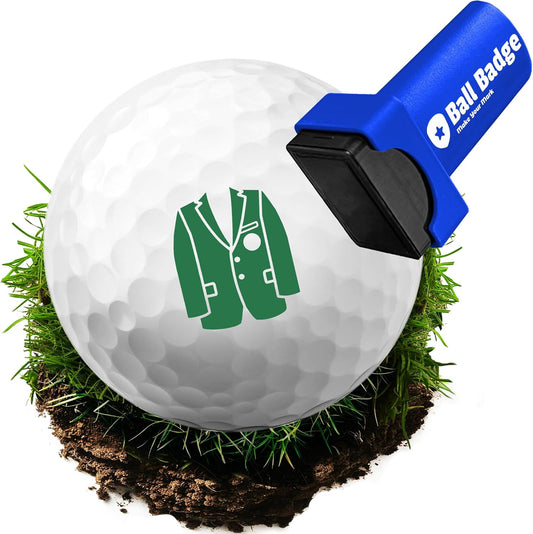 Ball Badge - Golf Ball Stamp (The Golf Series), Golf Ball Marker, Reusable Golf Ball Marking Tool to Identify Golf Balls