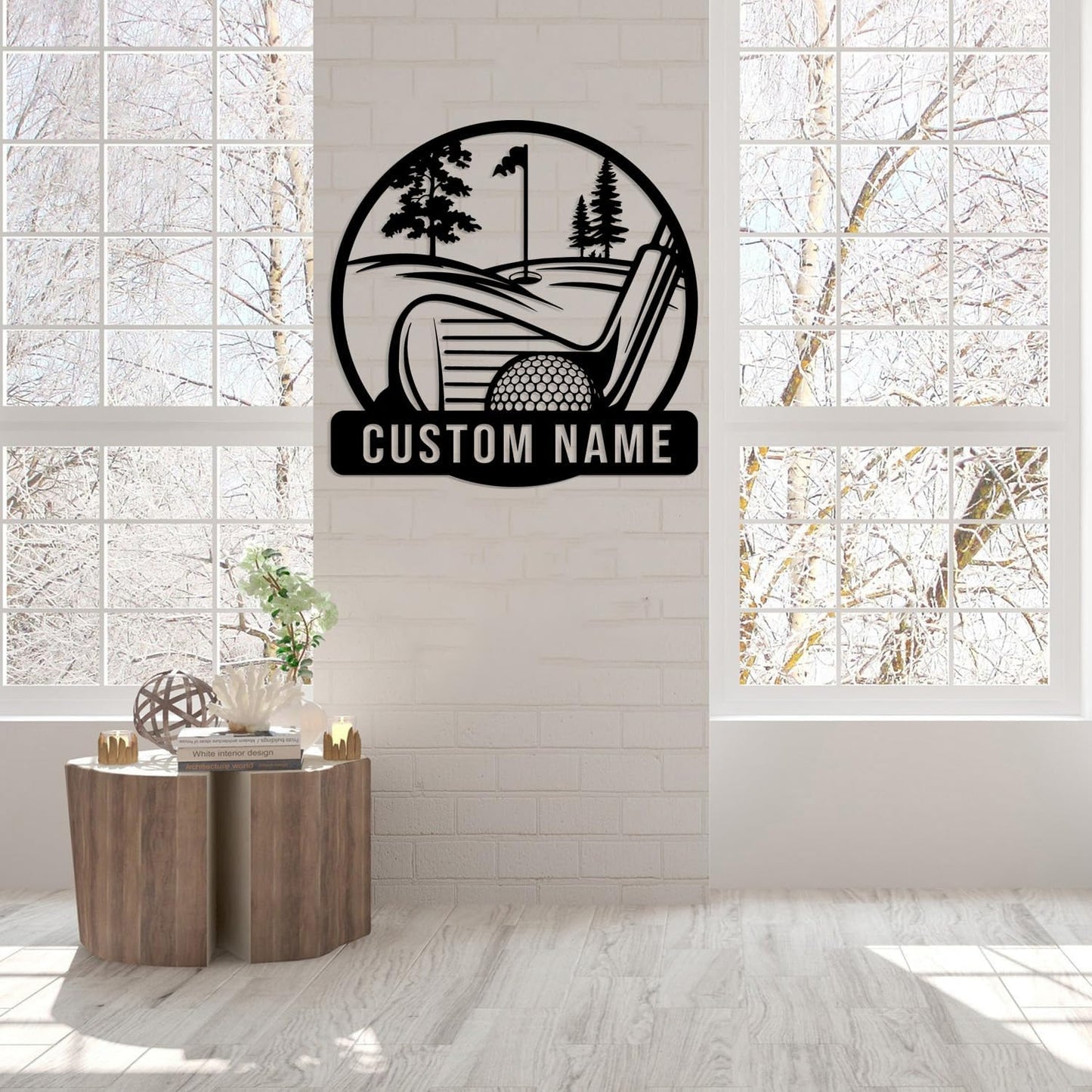 Custom Golf Metal Signs, Personalized Signage Wall Art Decor, Golfer Name Signs, Golf Metal Home Decor, Golf Club Signs (Style-6)