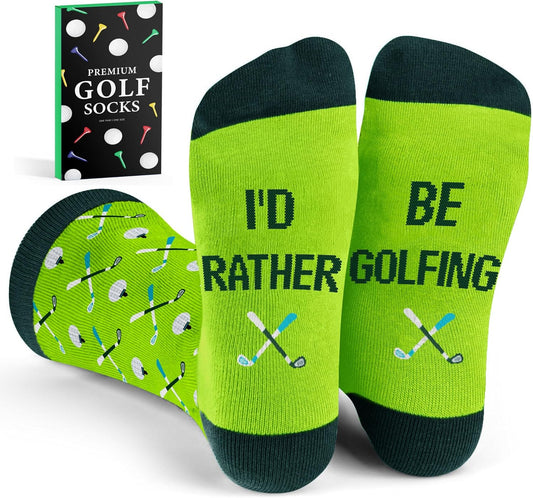 VICRAZY Golf Gifts for Men, Women - Golf Accessories, Golf Socks for Dad, Mom - Funny gift, Christmas Gifts, Stocking Stuffer