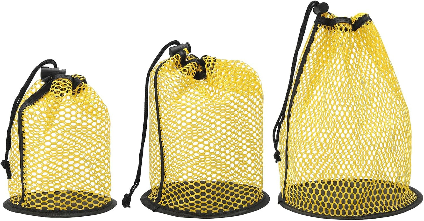 Golf Ball Storage Bag Nylon Mesh Golf Pouch with Adjustable Drawstring Closure for Sports Supplies Tennis