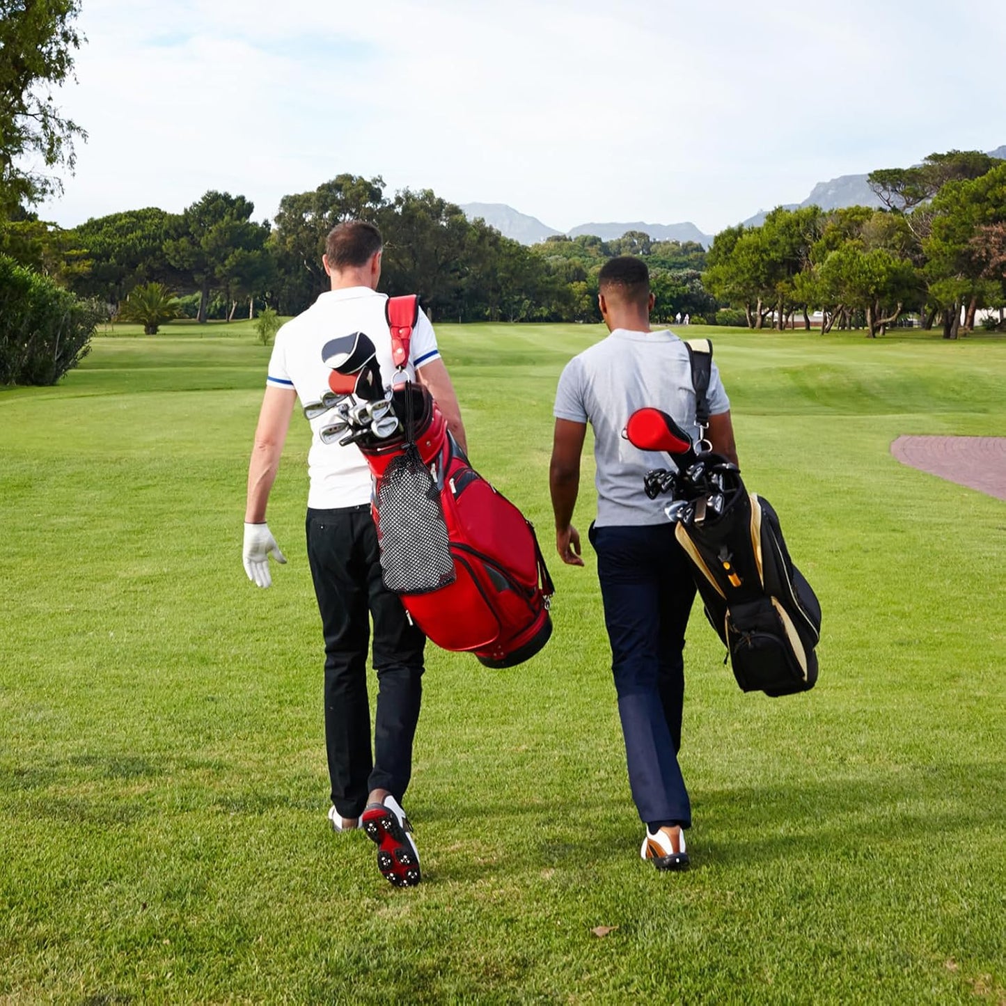 Black Nylon Mesh Golf Pouch, Golf Ball Storage Bag, Black Golfs Ball Bag, Carries 48-56 Golfs Balls, Multi-Purpose Net Pouch, With Locking Drawstring Closure