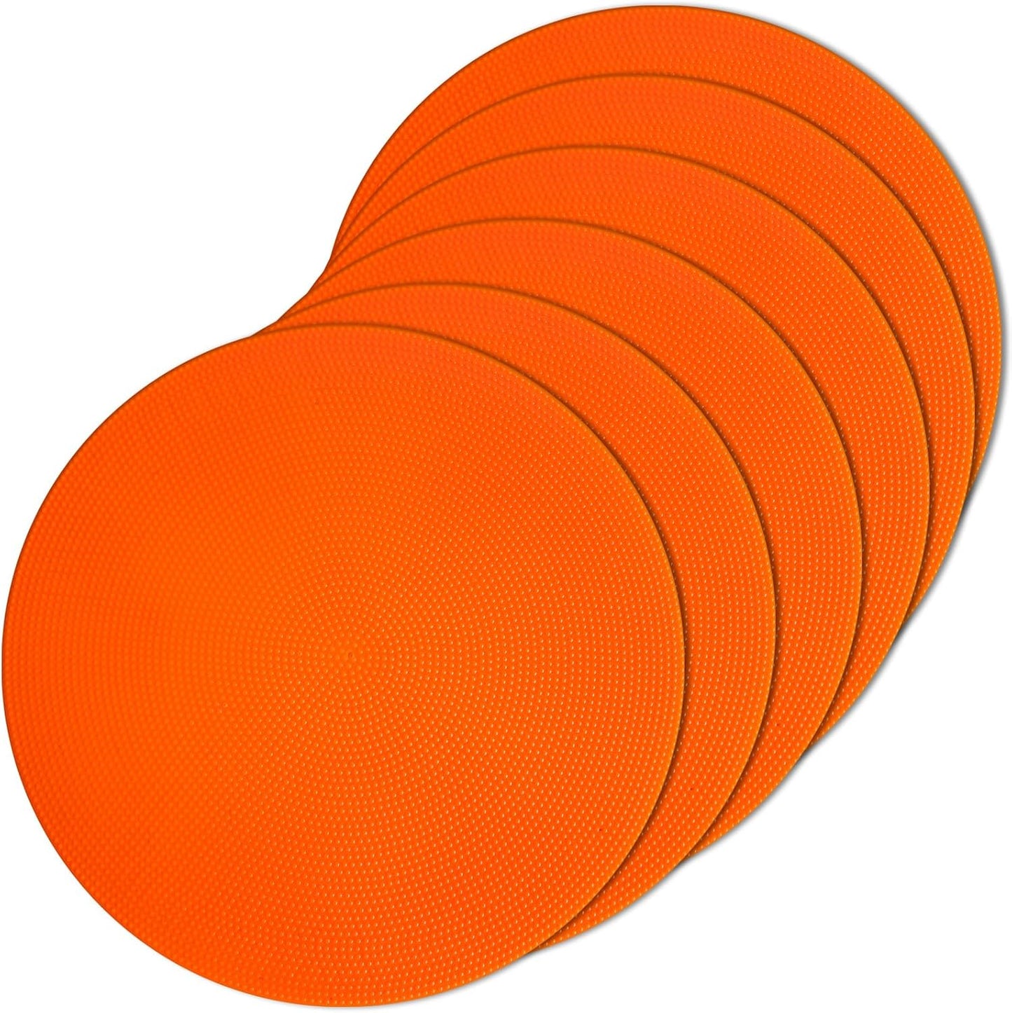Poly Spot Markers 9 inch Non-Slip Rubber Agility Markers Flat Field Cones Floor Dots for Football, Soccer, Basketball Training Markers, School Activities, Exercise Drills, Social Distancing