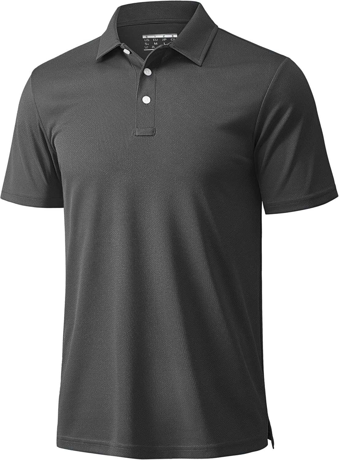 MAGCOMSEN Men's Polo Shirts 3 Buttons Casual Work T Shirts Quick Dry Short Sleeve Golf Shirt Pique Jersey Outdoor Performance