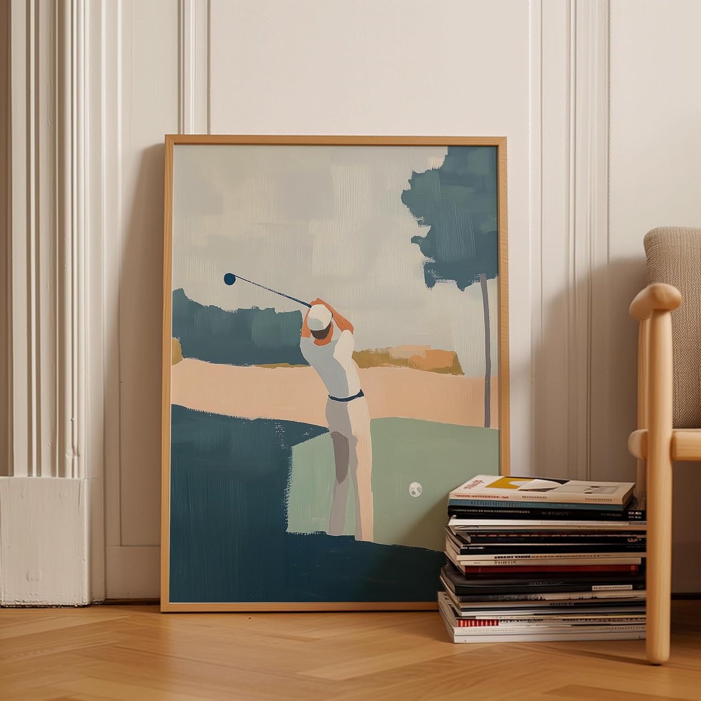 Golf Impressionist Art Print Posters - Premium Giclee Fine Art Prints - Sporty and Sophisticated Home Decor Posters, Golfer Art Prints for Home and Office Decor - Vintage Aesthetic, Ready to Frame