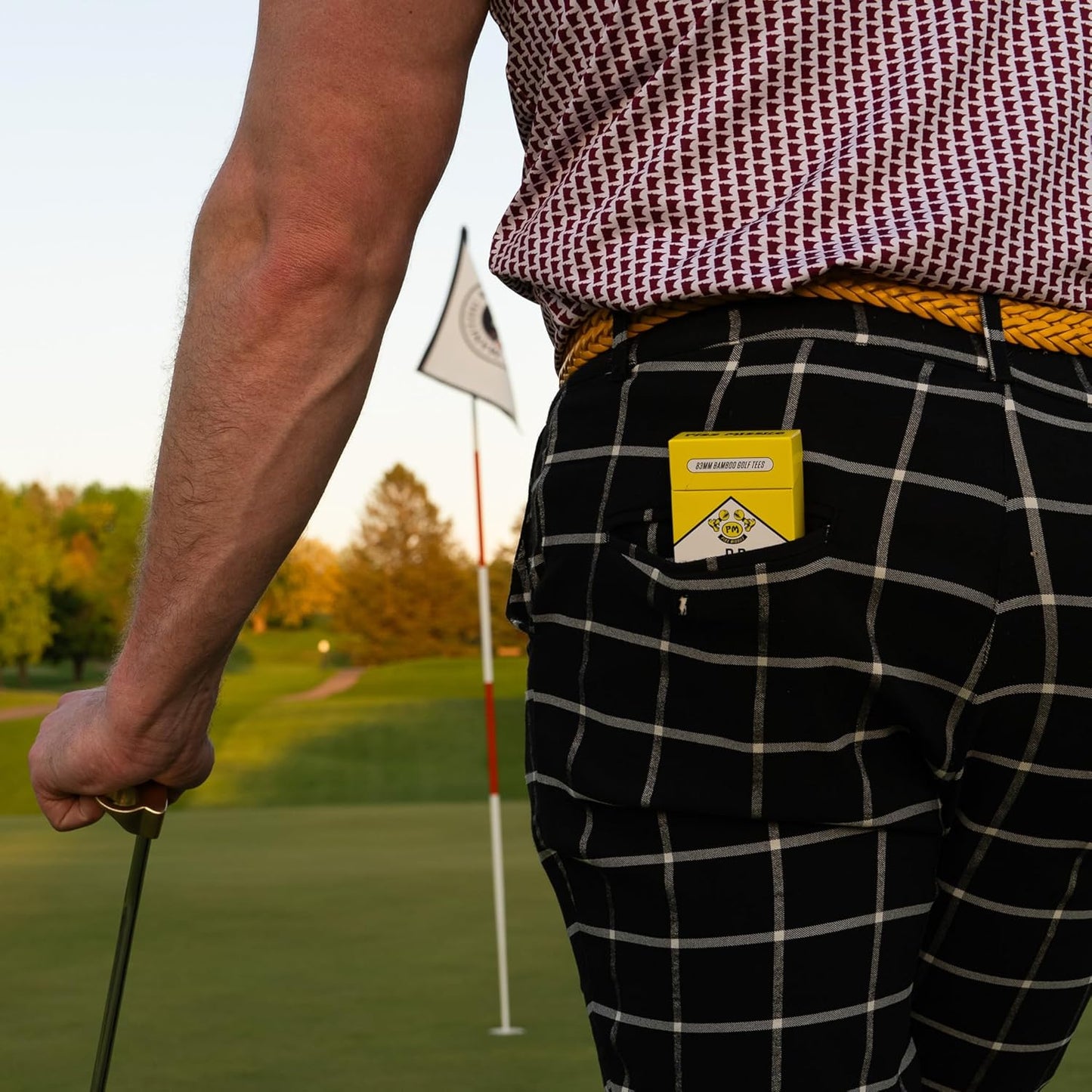 Driver Darts by P*ss Missile, Premium Bamboo Wood Golf Tees, 18 Count, 3.25" (83mm) Tee Length - Iconic Packging Style and Cool Organization - Fun Gift Ideas for Golfers