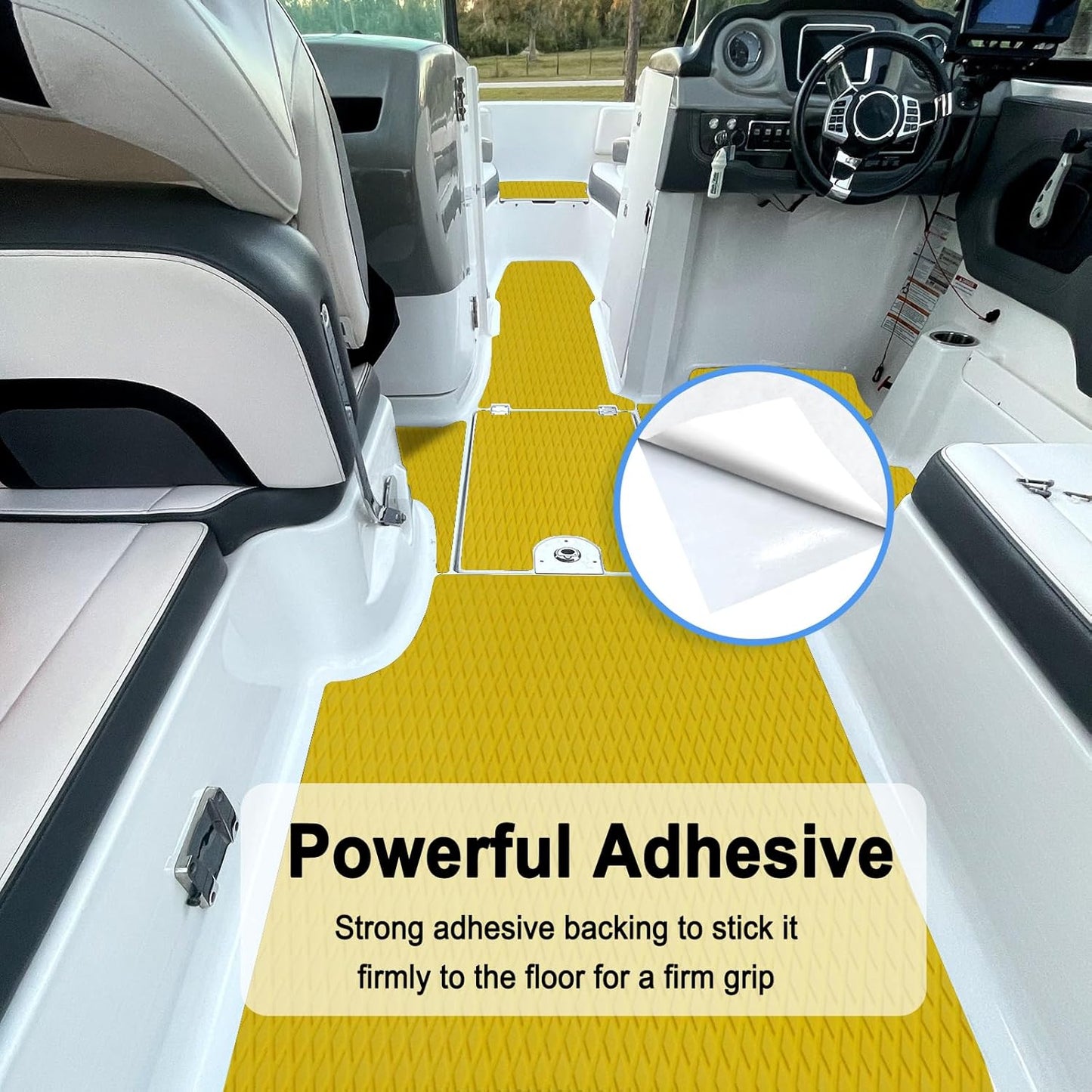 HZshark EVA Foam Boat Decking Sheet Universal DIY Surfboard Traction Pad Non-Slip Grip Mat Trimmable Sheet for Kayak RV Yacht Pool Skateboard Skimboard Step Green Yellow Orange Blue Dark Grey Black